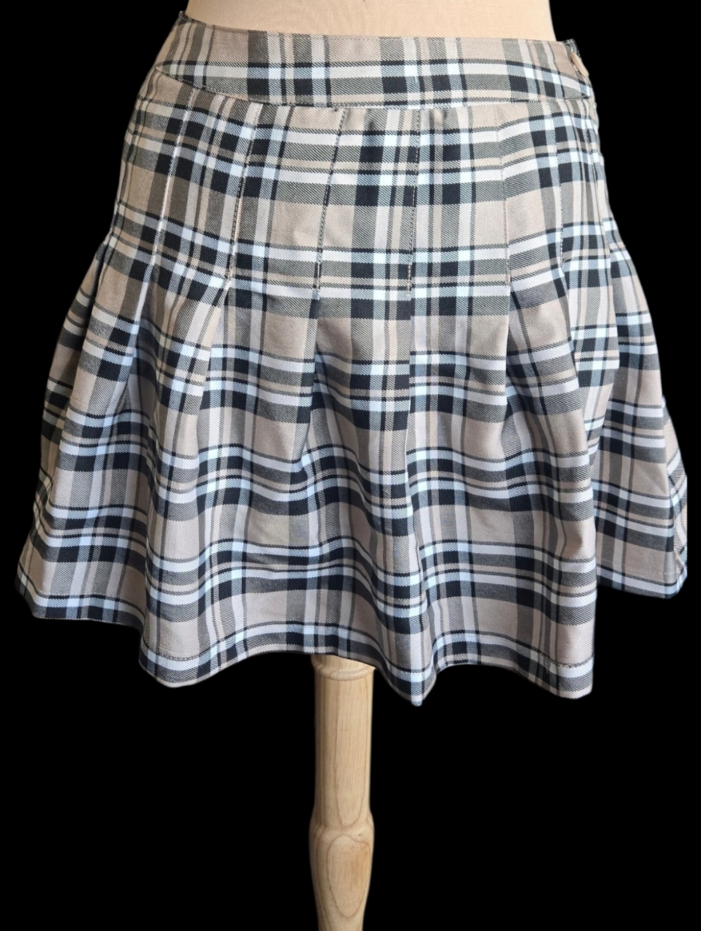Indie Sleeze Plaid Mini Skirt Sz S/M